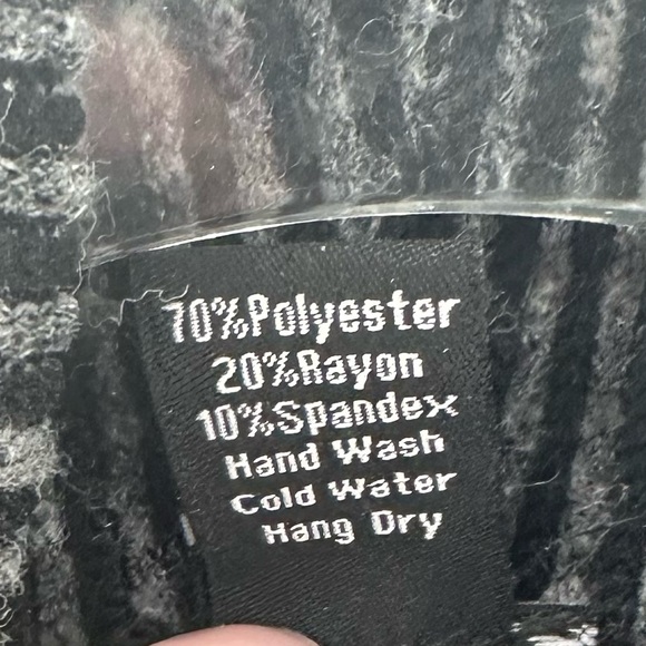 Clara Sun Woo Turtleneck Sweater Gray Black Womens Large Ribbed - Picture 5 of 7